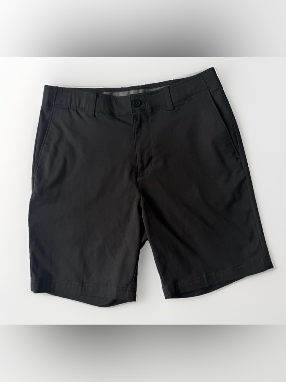 Nicklaus Mens 30 Black Performance Golf Shorts Stretch Flat Front Active Casual